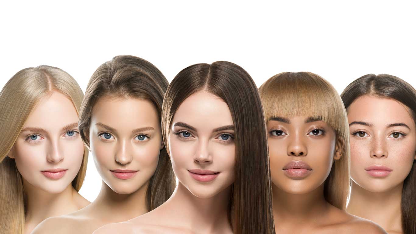 Choose correct shade of hair